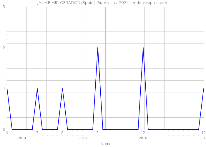 JAUME MIR OBRADOR (Spain) Page visits 2024 