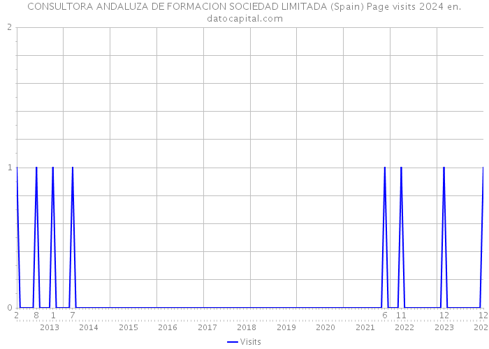 CONSULTORA ANDALUZA DE FORMACION SOCIEDAD LIMITADA (Spain) Page visits 2024 