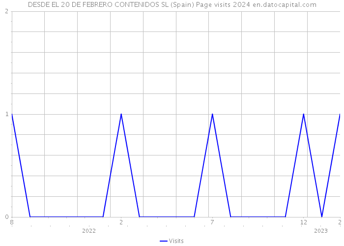 DESDE EL 20 DE FEBRERO CONTENIDOS SL (Spain) Page visits 2024 