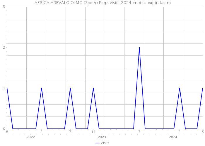 AFRICA AREVALO OLMO (Spain) Page visits 2024 