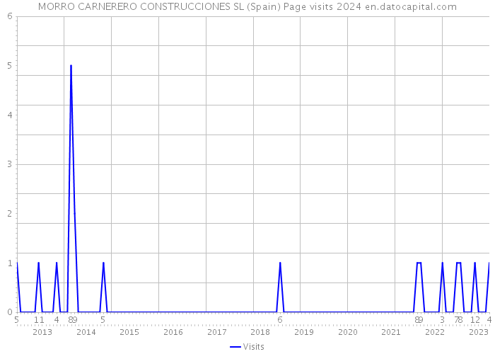 MORRO CARNERERO CONSTRUCCIONES SL (Spain) Page visits 2024 