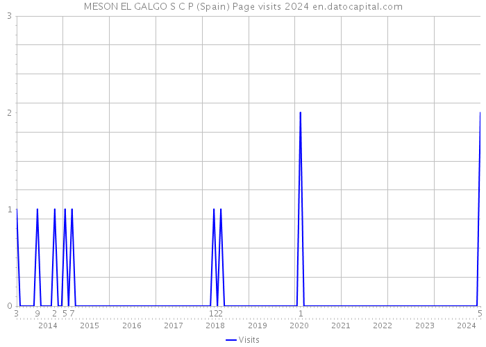 MESON EL GALGO S C P (Spain) Page visits 2024 