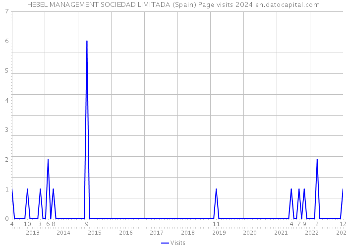 HEBEL MANAGEMENT SOCIEDAD LIMITADA (Spain) Page visits 2024 