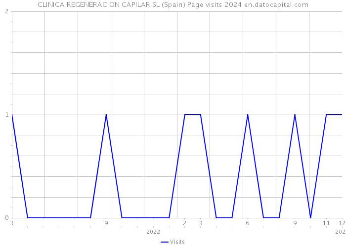 CLINICA REGENERACION CAPILAR SL (Spain) Page visits 2024 