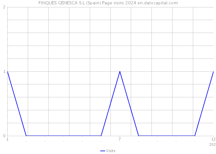 FINQUES GENESCA S.L (Spain) Page visits 2024 