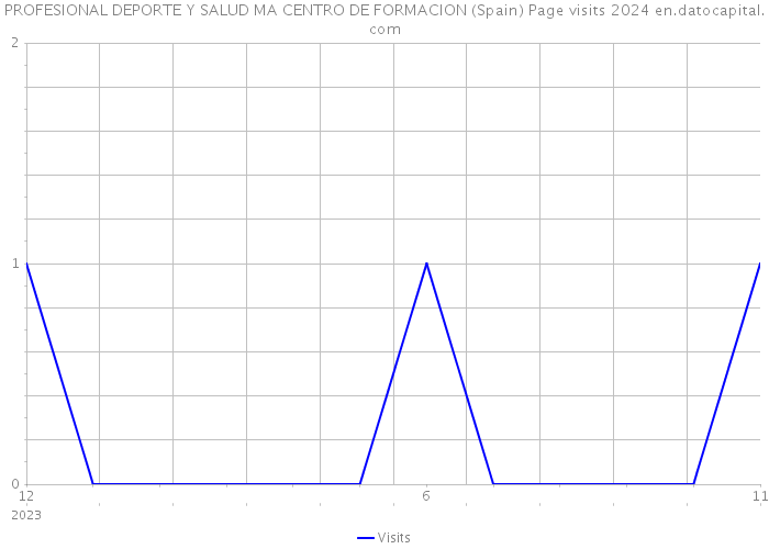 PROFESIONAL DEPORTE Y SALUD MA CENTRO DE FORMACION (Spain) Page visits 2024 