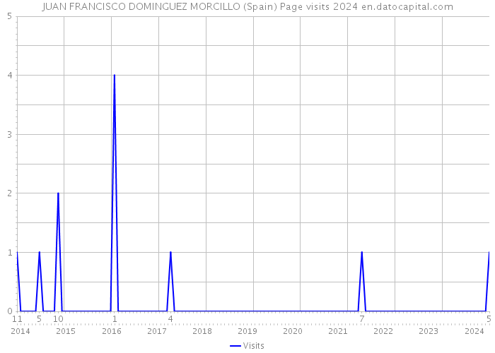 JUAN FRANCISCO DOMINGUEZ MORCILLO (Spain) Page visits 2024 