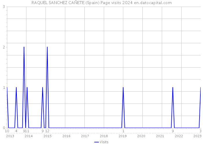 RAQUEL SANCHEZ CAÑETE (Spain) Page visits 2024 