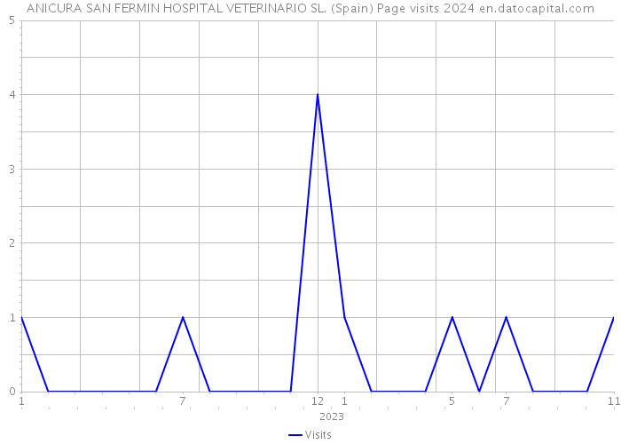 ANICURA SAN FERMIN HOSPITAL VETERINARIO SL. (Spain) Page visits 2024 