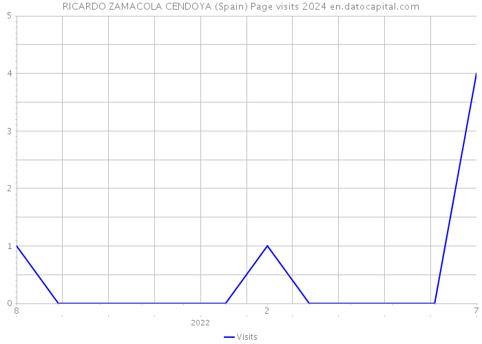 RICARDO ZAMACOLA CENDOYA (Spain) Page visits 2024 