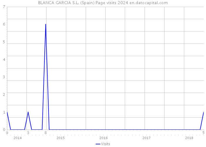 BLANCA GARCIA S.L. (Spain) Page visits 2024 