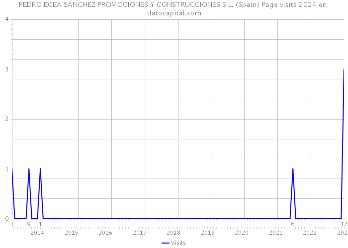 PEDRO EGEA SANCHEZ PROMOCIONES Y CONSTRUCCIONES S.L. (Spain) Page visits 2024 
