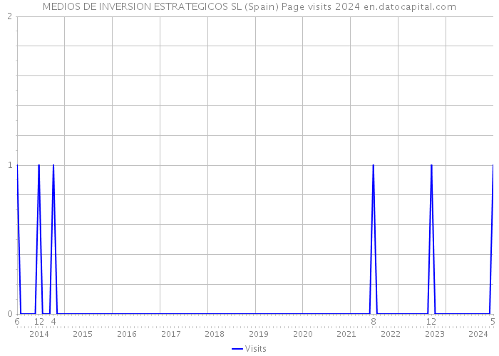 MEDIOS DE INVERSION ESTRATEGICOS SL (Spain) Page visits 2024 