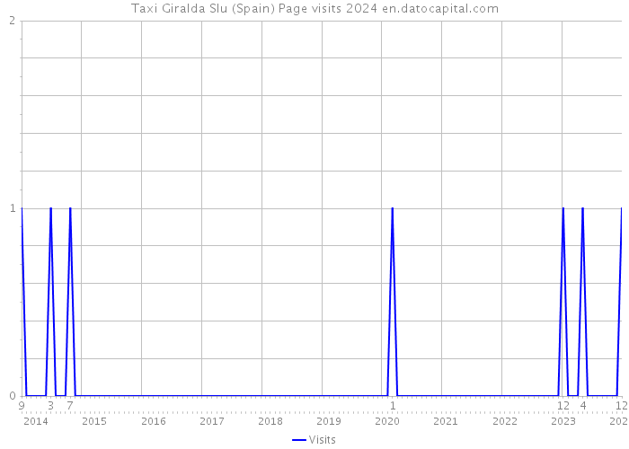 Taxi Giralda Slu (Spain) Page visits 2024 