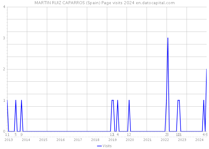 MARTIN RUIZ CAPARROS (Spain) Page visits 2024 