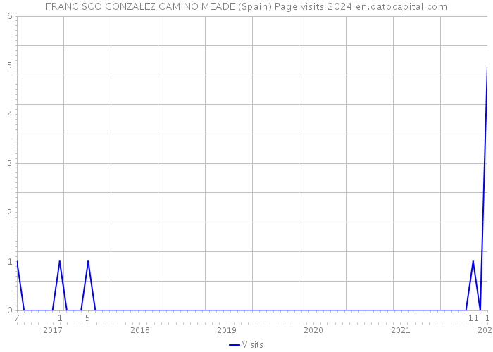 FRANCISCO GONZALEZ CAMINO MEADE (Spain) Page visits 2024 