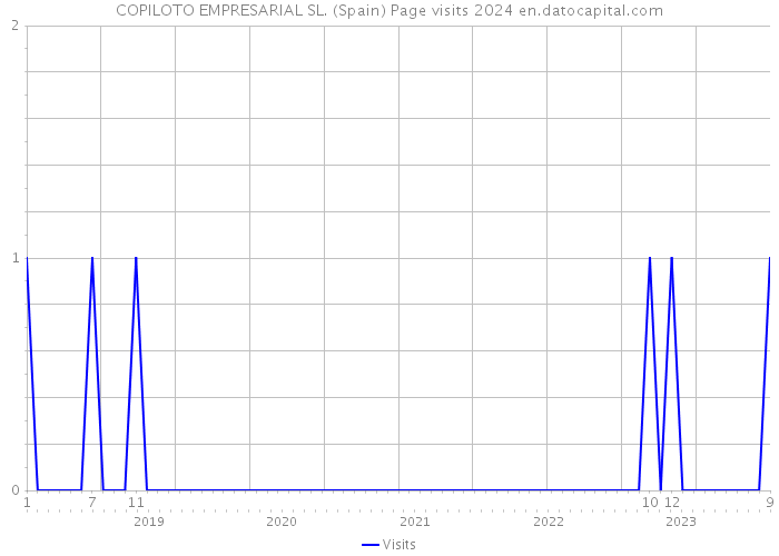 COPILOTO EMPRESARIAL SL. (Spain) Page visits 2024 