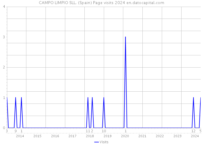 CAMPO LIMPIO SLL. (Spain) Page visits 2024 