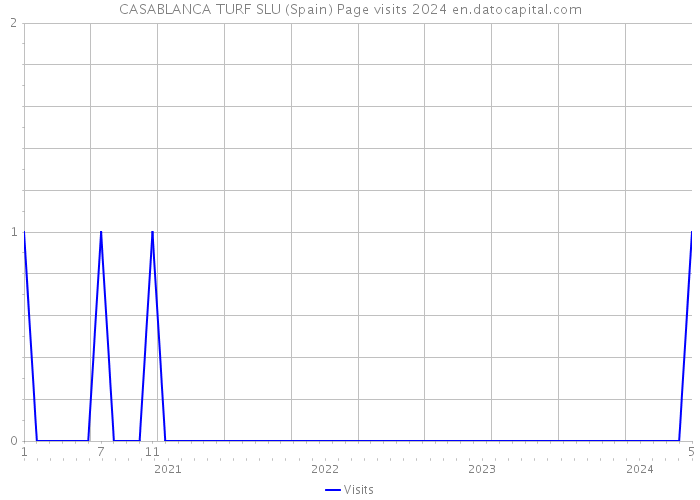 CASABLANCA TURF SLU (Spain) Page visits 2024 