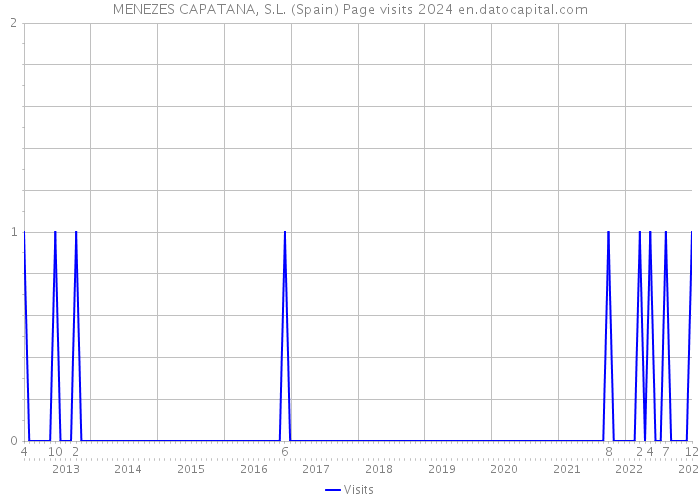 MENEZES CAPATANA, S.L. (Spain) Page visits 2024 