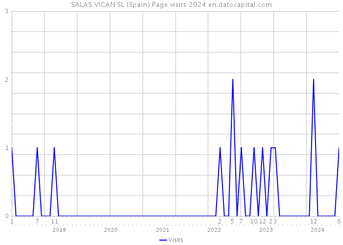 SALAS VICAN SL (Spain) Page visits 2024 