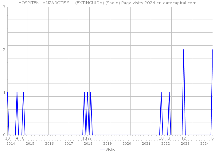 HOSPITEN LANZAROTE S.L. (EXTINGUIDA) (Spain) Page visits 2024 