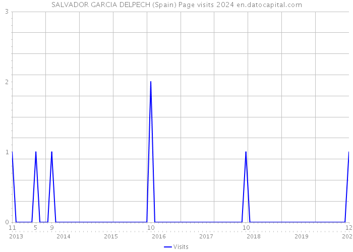 SALVADOR GARCIA DELPECH (Spain) Page visits 2024 