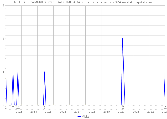 NETEGES CAMBRILS SOCIEDAD LIMITADA. (Spain) Page visits 2024 