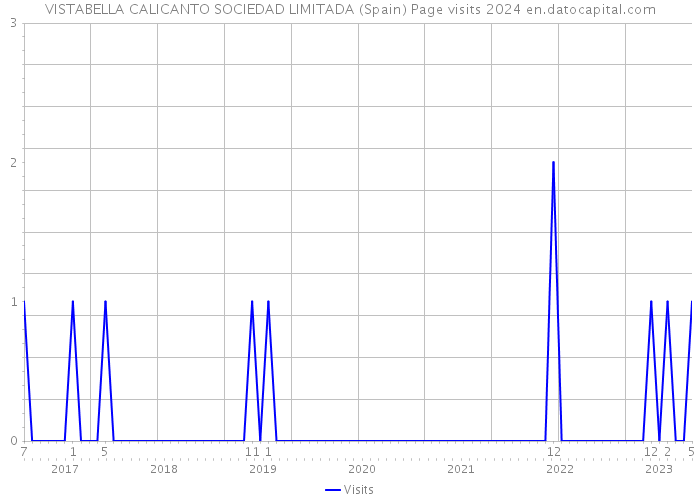 VISTABELLA CALICANTO SOCIEDAD LIMITADA (Spain) Page visits 2024 