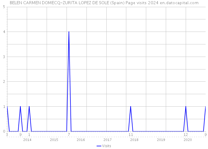 BELEN CARMEN DOMECQ-ZURITA LOPEZ DE SOLE (Spain) Page visits 2024 
