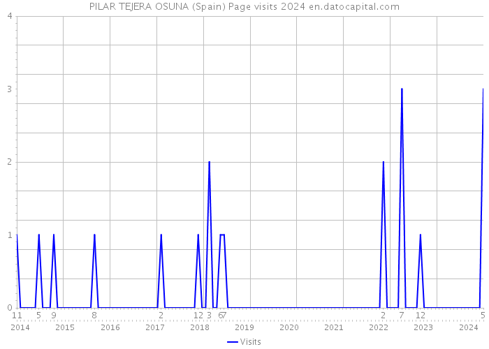 PILAR TEJERA OSUNA (Spain) Page visits 2024 