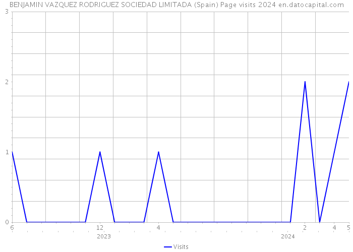 BENJAMIN VAZQUEZ RODRIGUEZ SOCIEDAD LIMITADA (Spain) Page visits 2024 