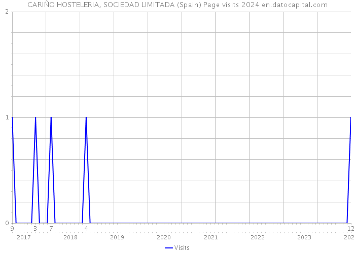 CARIÑO HOSTELERIA, SOCIEDAD LIMITADA (Spain) Page visits 2024 