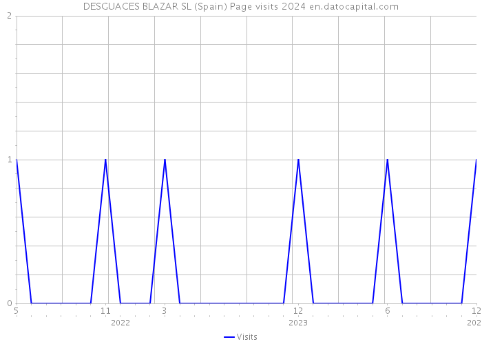 DESGUACES BLAZAR SL (Spain) Page visits 2024 