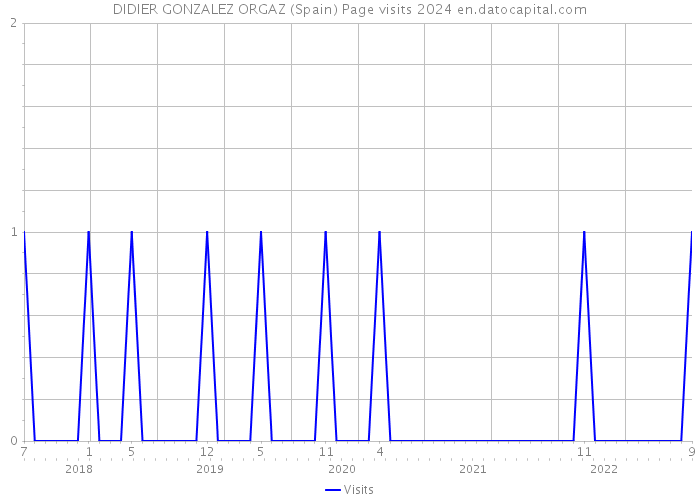 DIDIER GONZALEZ ORGAZ (Spain) Page visits 2024 