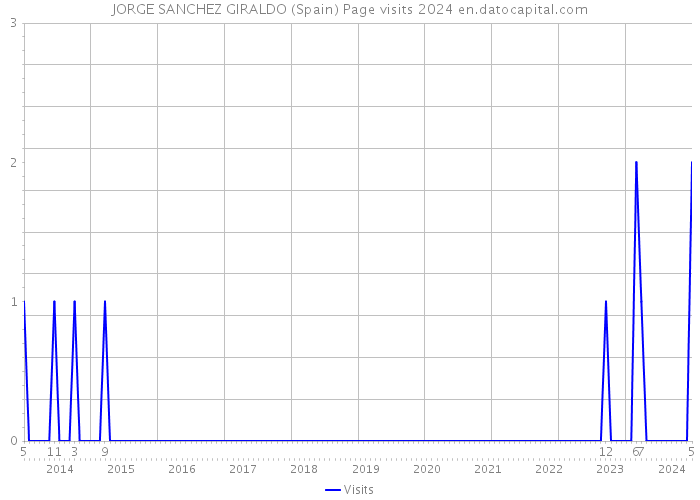 JORGE SANCHEZ GIRALDO (Spain) Page visits 2024 