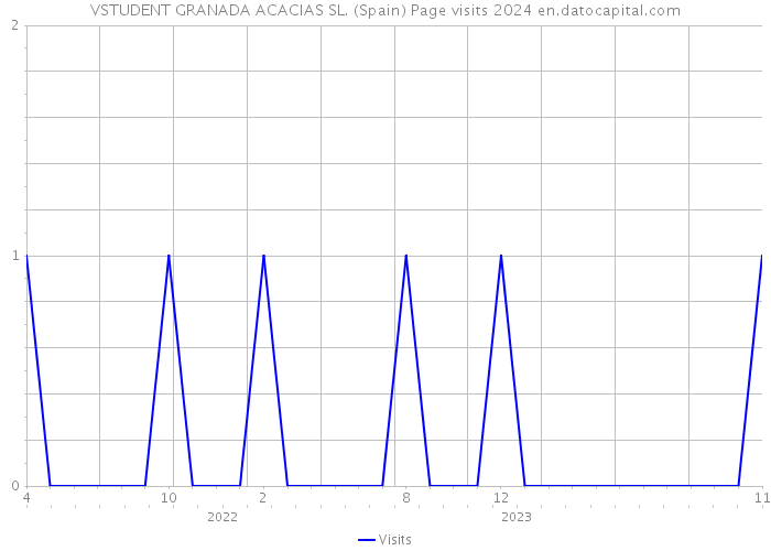 VSTUDENT GRANADA ACACIAS SL. (Spain) Page visits 2024 