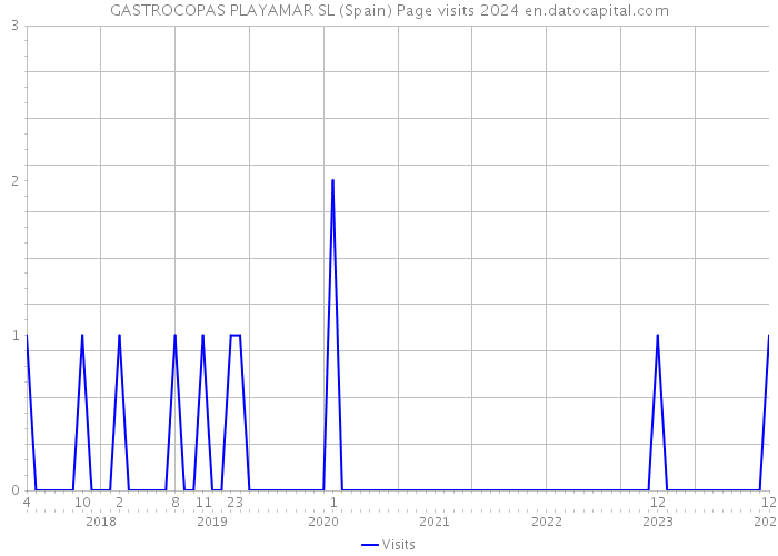 GASTROCOPAS PLAYAMAR SL (Spain) Page visits 2024 