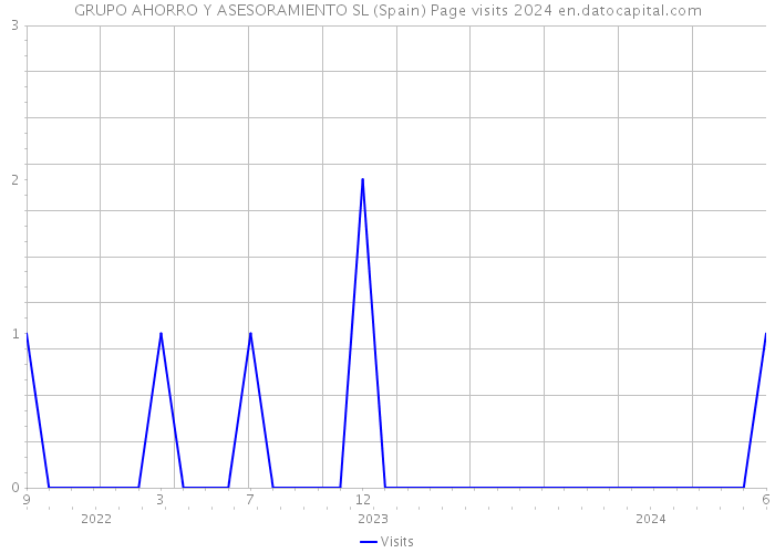 GRUPO AHORRO Y ASESORAMIENTO SL (Spain) Page visits 2024 