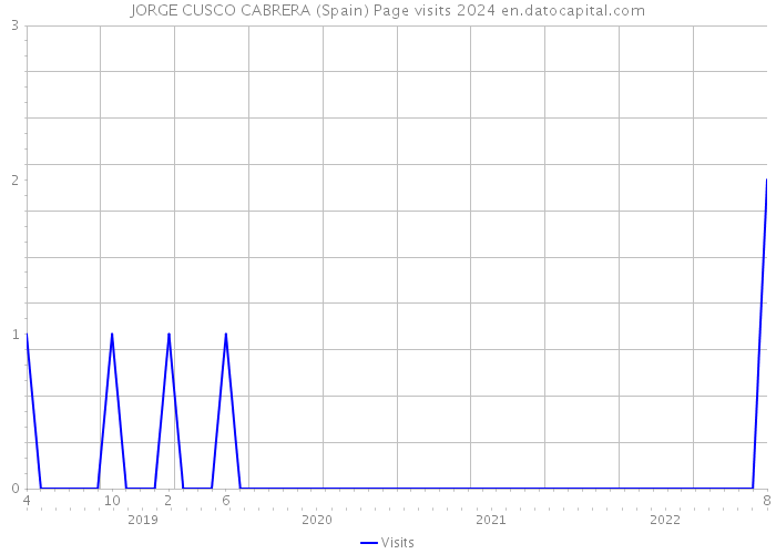 JORGE CUSCO CABRERA (Spain) Page visits 2024 