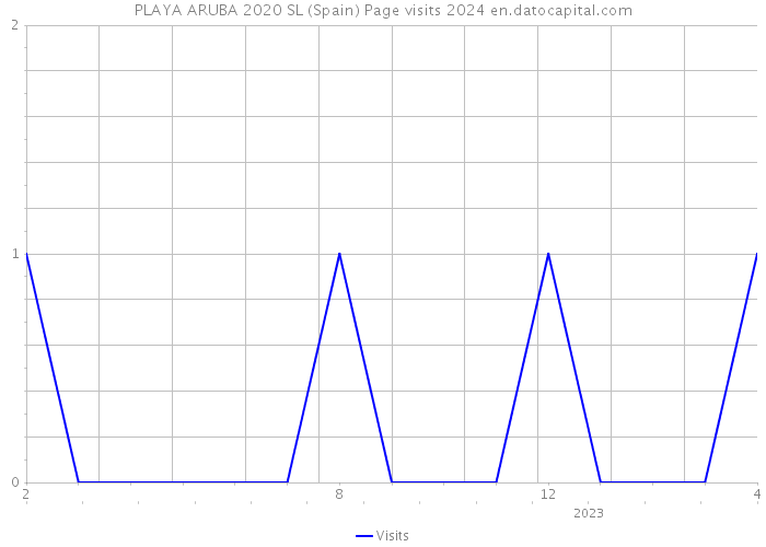 PLAYA ARUBA 2020 SL (Spain) Page visits 2024 