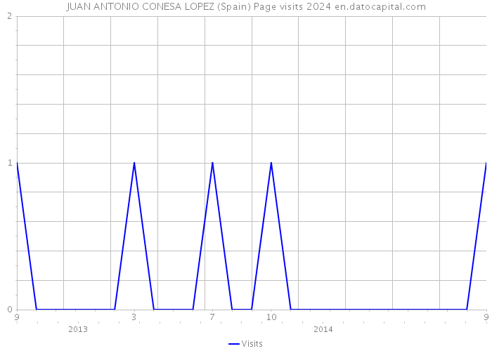 JUAN ANTONIO CONESA LOPEZ (Spain) Page visits 2024 