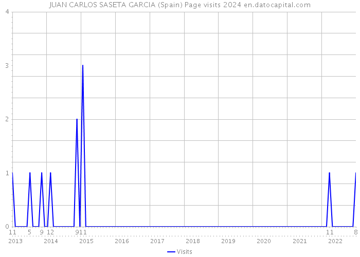 JUAN CARLOS SASETA GARCIA (Spain) Page visits 2024 