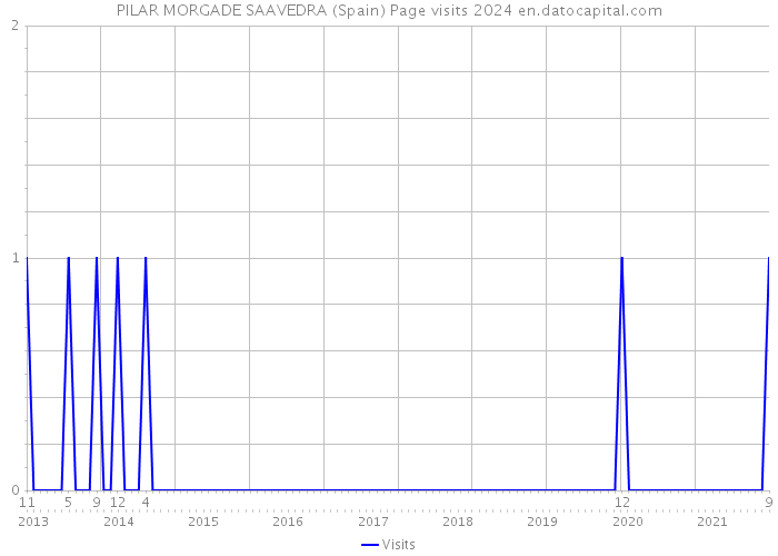 PILAR MORGADE SAAVEDRA (Spain) Page visits 2024 
