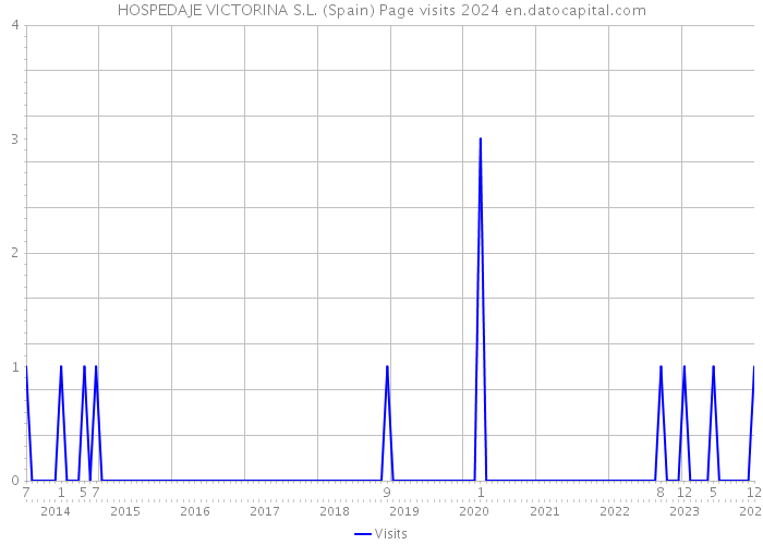HOSPEDAJE VICTORINA S.L. (Spain) Page visits 2024 