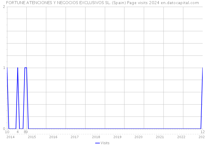 FORTUNE ATENCIONES Y NEGOCIOS EXCLUSIVOS SL. (Spain) Page visits 2024 