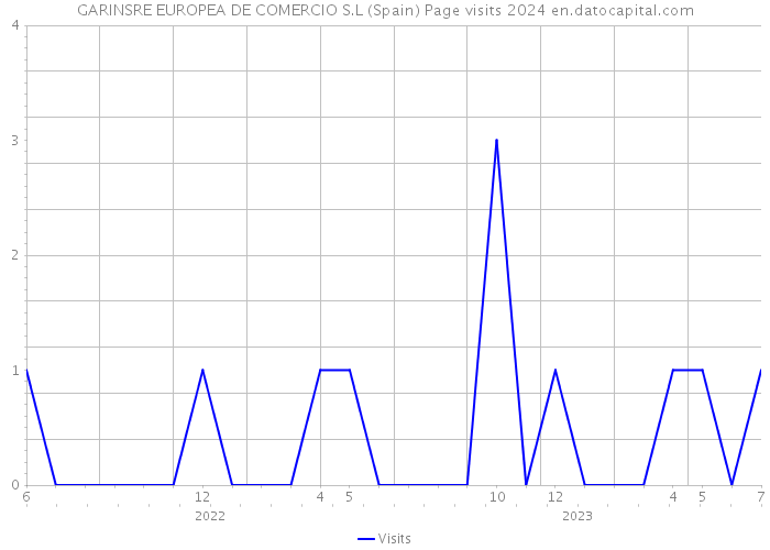 GARINSRE EUROPEA DE COMERCIO S.L (Spain) Page visits 2024 