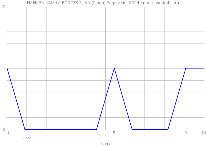 NAHARA KAMILA BORGES SILVA (Spain) Page visits 2024 