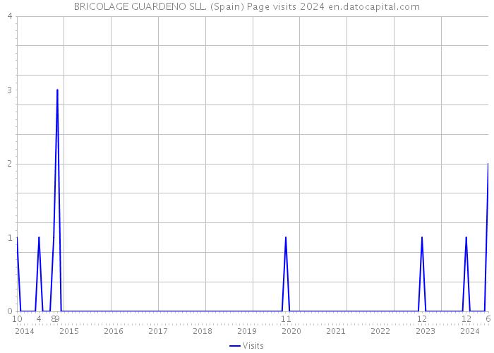 BRICOLAGE GUARDENO SLL. (Spain) Page visits 2024 