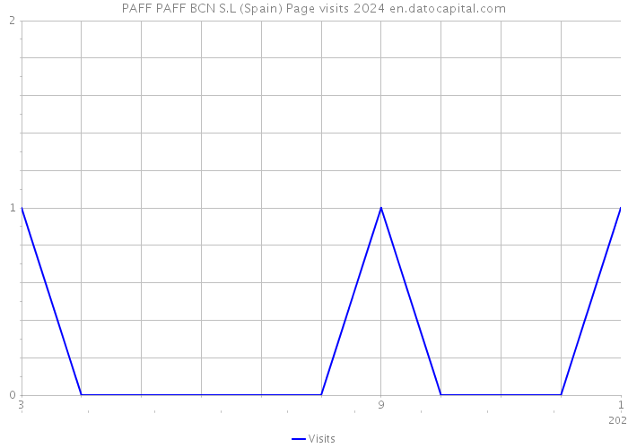 PAFF PAFF BCN S.L (Spain) Page visits 2024 